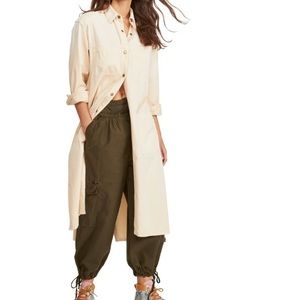 We the Free Fearless longline maxi shirt dress